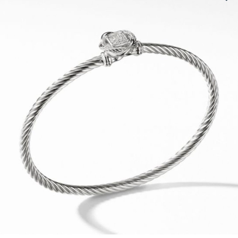 David Yurman Diamond Pave Sterling Bracelet